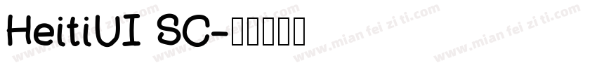 HeitiUI SC字体转换